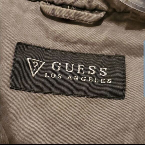 Guess  Coat Women’s Size Large Army Green Utility - Picture 3 of 8